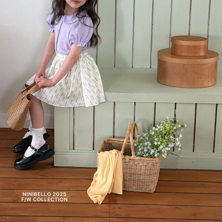 【予約販売】Spring pin skirt [NINIBELLO] (26SS)【2026年2月下旬以降順次発送】