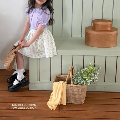 【予約販売】Spring pin skirt [NINIBELLO] (26SS)【2026年2月下旬以降順次発送】