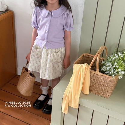 【予約販売】Spring pin skirt [NINIBELLO] (26SS)【2026年2月下旬以降順次発送】