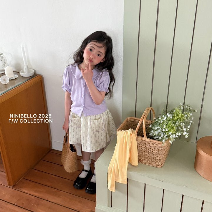 【予約販売】Spring pin skirt [NINIBELLO] (26SS)【2026年2月下旬以降順次発送】