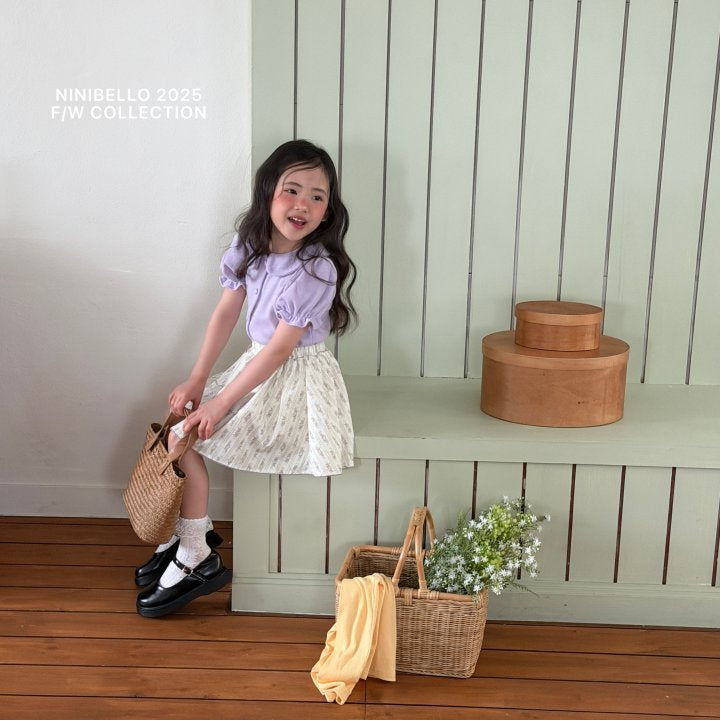 【予約販売】Spring pin skirt [NINIBELLO] (26SS)【2026年2月下旬以降順次発送】