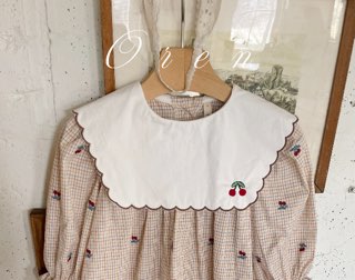 【予約商品】Cherry Scallop One Piece [Oren] (26SS)【2026年3月中旬以降順次発送】