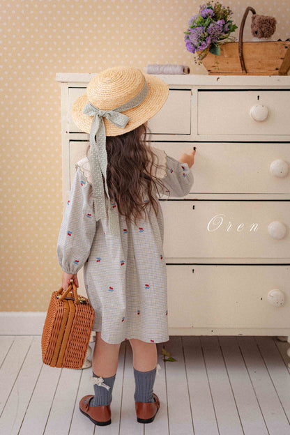 【予約商品】Cherry Scallop One Piece [Oren] (26SS)【2026年3月中旬以降順次発送】