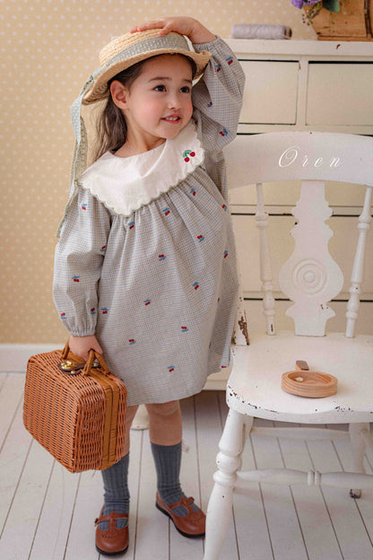 【予約商品】Cherry Scallop One Piece [Oren] (26SS)【2026年3月中旬以降順次発送】