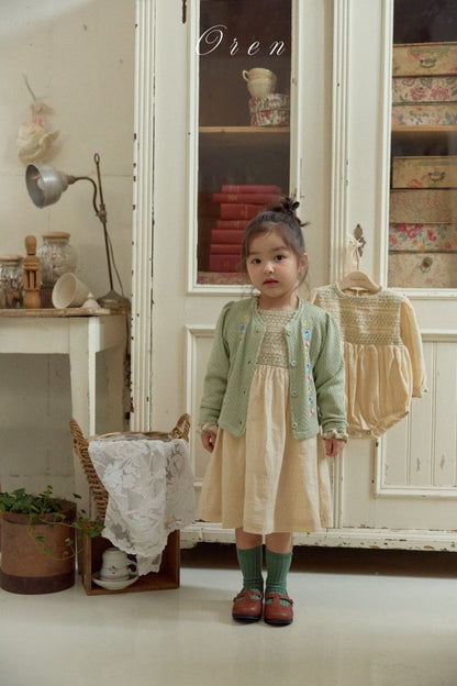 【予約商品】Marien Smoke One Piece [Oren] (26SS)【2026年3月中旬以降順次発送】
