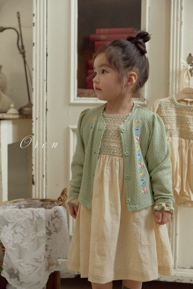 【予約商品】Marien Smoke One Piece [Oren] (26SS)【2026年3月中旬以降順次発送】