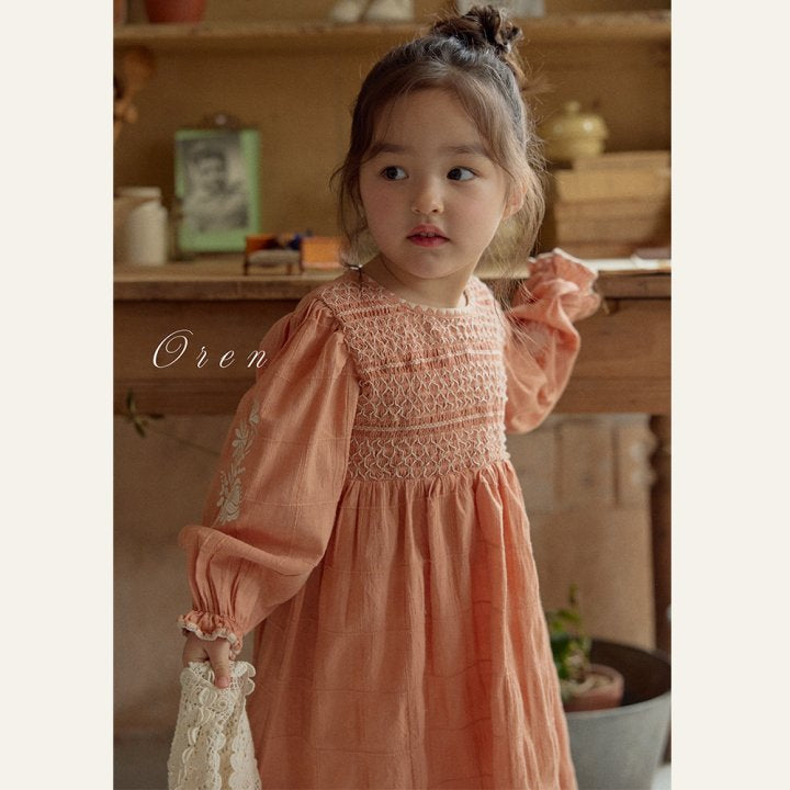 【予約商品】Marien Smoke One Piece [Oren] (26SS)【2026年3月中旬以降順次発送】