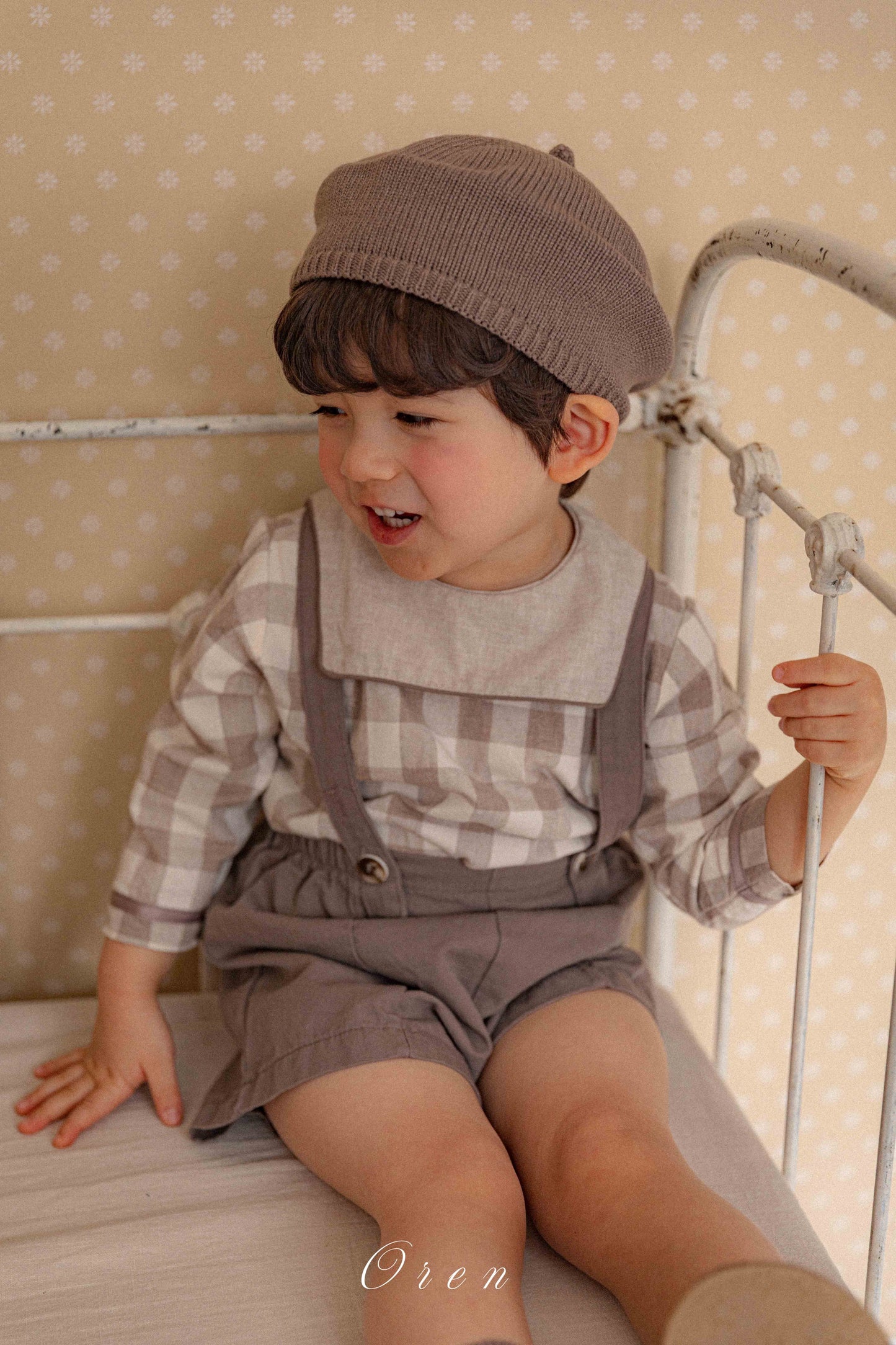 【予約商品】Bongbong check top and bottom [Oren] (26SS)【2026年3月中旬以降順次発送】