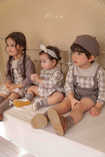 【予約商品】Bongbong check top and bottom [Oren] (26SS)【2026年3月中旬以降順次発送】