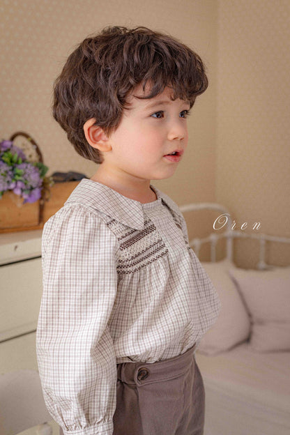 【予約商品】Cherry smoking blouse + pants set [Oren] (26SS)【2026年3月中旬以降順次発送】