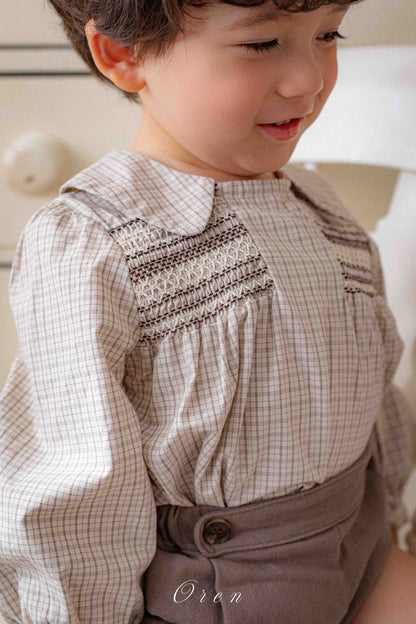 【予約商品】Cherry smoking blouse + pants set [Oren] (26SS)【2026年3月中旬以降順次発送】