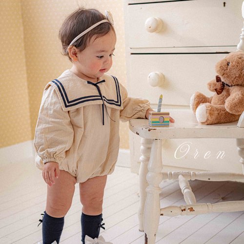 【予約商品】bebe-milk sailor suit [Oren] (26SS)【2026年3月中旬以降順次発送】