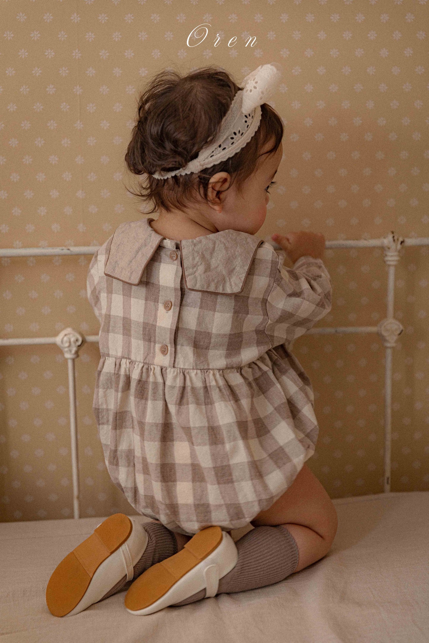 【予約商品】bebe-bongbong check suit [Oren] (26SS)【2026年3月中旬以降順次発送】