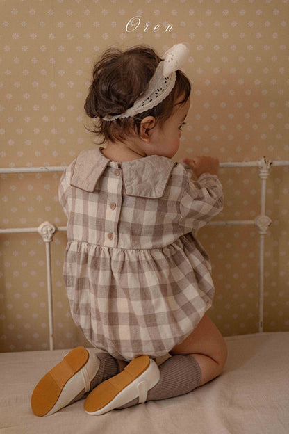 【予約商品】bebe-bongbong check suit [Oren] (26SS)【2026年3月中旬以降順次発送】