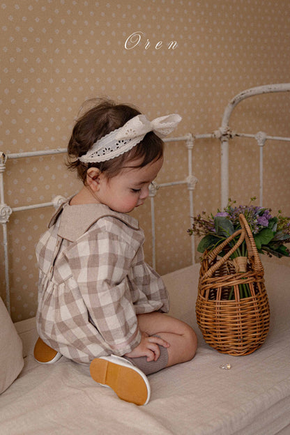 【予約商品】bebe-bongbong check suit [Oren] (26SS)【2026年3月中旬以降順次発送】
