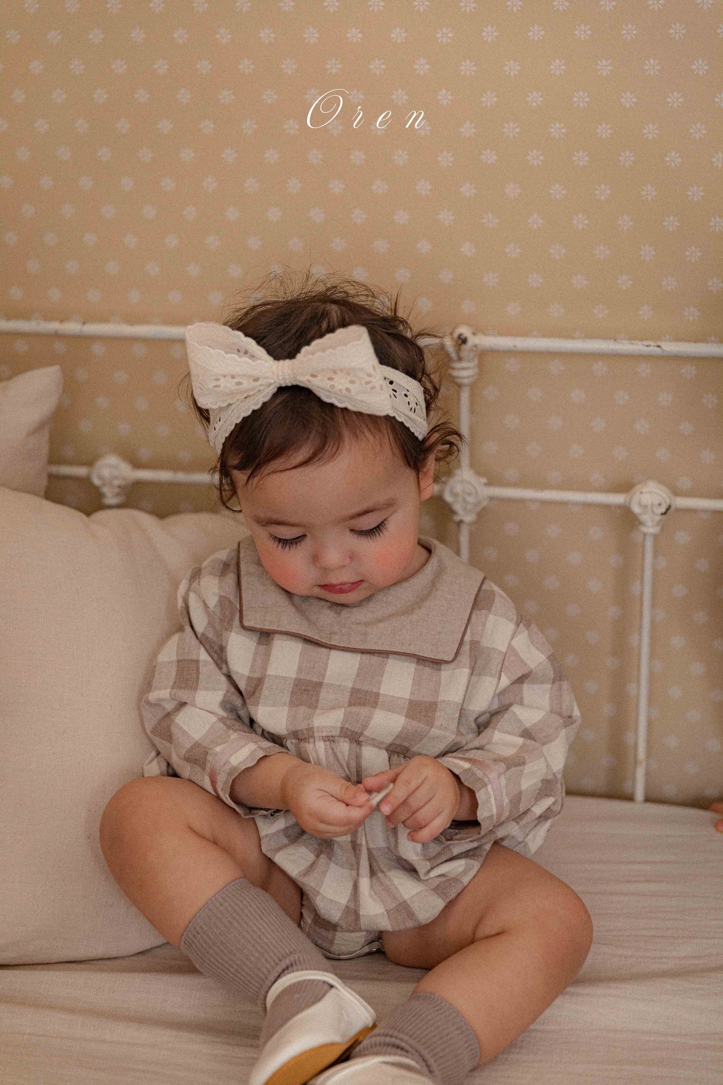 【予約商品】bebe-bongbong check suit [Oren] (26SS)【2026年3月中旬以降順次発送】