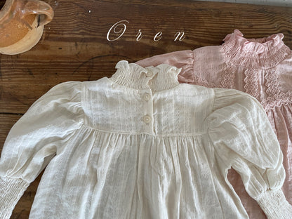 【予約商品】Julie Smoke Blouse [Oren] (26SS)【2026年3月中旬以降順次発送】