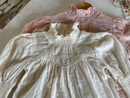 【予約商品】Julie Smoke Blouse [Oren] (26SS)【2026年3月中旬以降順次発送】