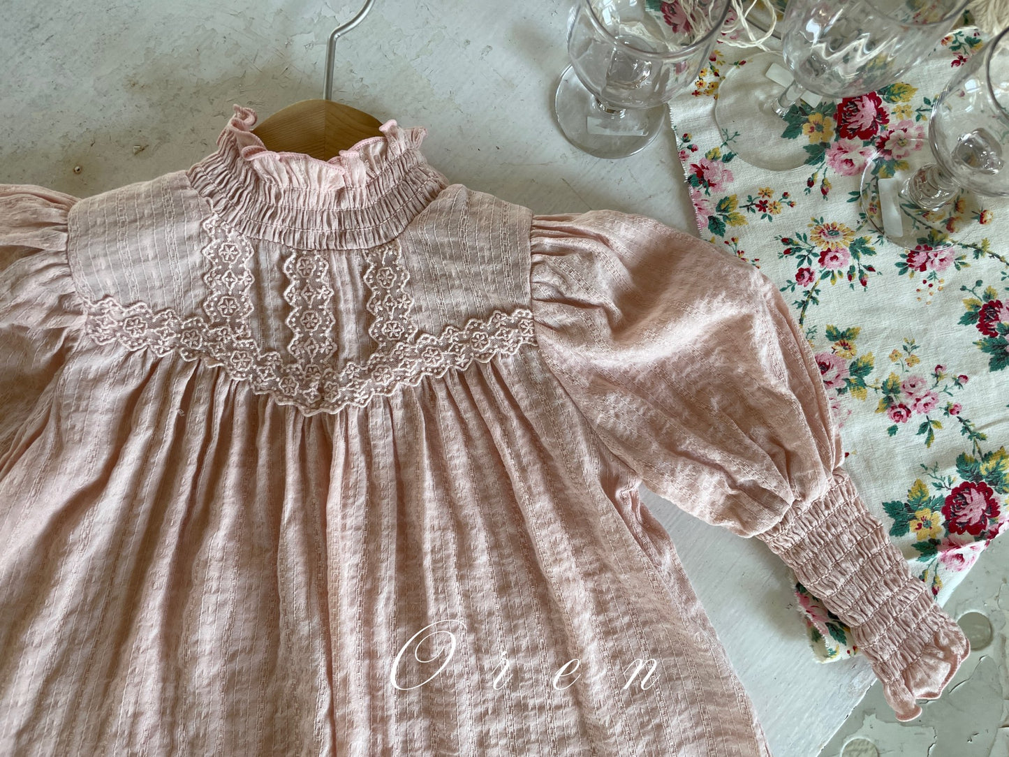 【予約商品】Julie Smoke Blouse [Oren] (26SS)【2026年3月中旬以降順次発送】