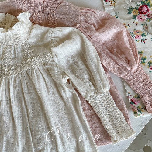 【予約商品】Julie Smoke Blouse [Oren] (26SS)【2026年3月中旬以降順次発送】