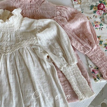 【予約商品】Julie Smoke Blouse [Oren] (26SS)【2026年3月中旬以降順次発送】