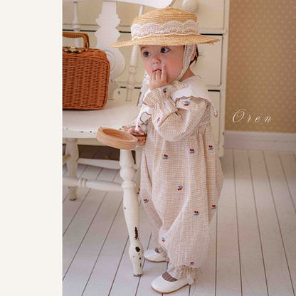 【予約商品】bebe-cherry scallop suit [Oren] (26SS)【2026年3月中旬以降順次発送】