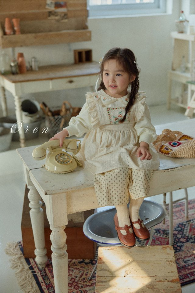 【予約商品】Arboza embroidery jumper skirt [Oren] (26SS)【2026年3月中旬以降順次発送】