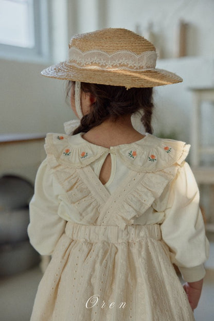 【予約商品】Arboza embroidery jumper skirt [Oren] (26SS)【2026年3月中旬以降順次発送】