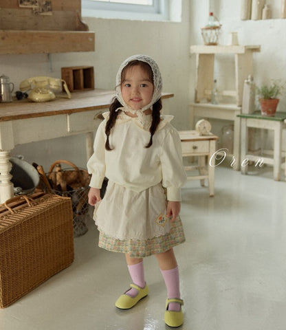 【予約商品】Colette floral skirt [Oren] (26SS)【2026年3月中旬以降順次発送】