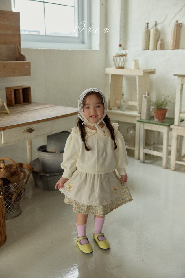 【予約商品】Colette floral skirt [Oren] (26SS)【2026年3月中旬以降順次発送】