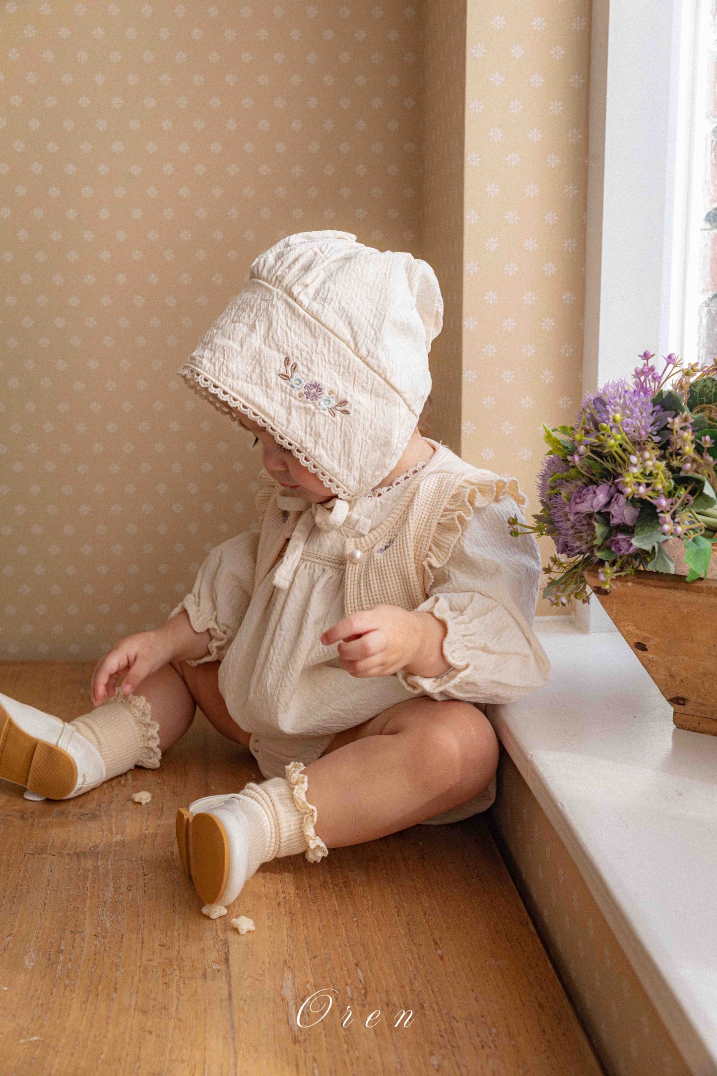 【予約商品】bebe-Emma Bonnet [Oren] (26SS)【2026年3月中旬以降順次発送】