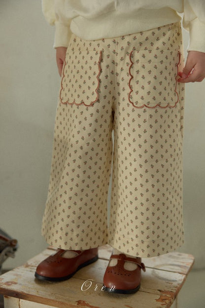【予約商品】Bell-embroidered pants [Oren] (26SS)【2026年3月中旬以降順次発送】
