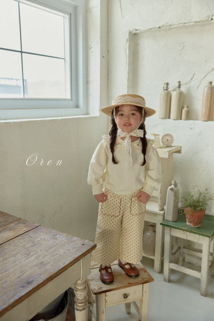 【予約商品】Bell-embroidered pants [Oren] (26SS)【2026年3月中旬以降順次発送】