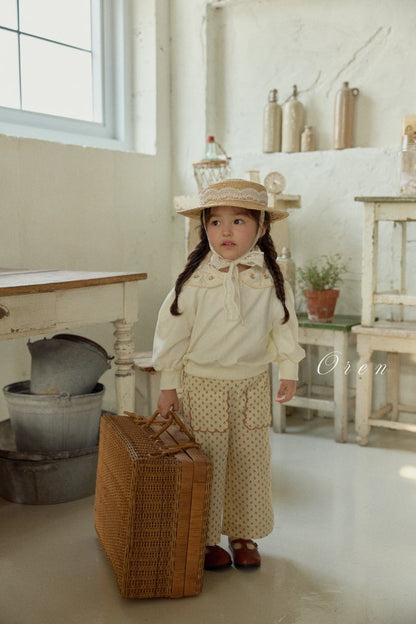 【予約商品】Bell-embroidered pants [Oren] (26SS)【2026年3月中旬以降順次発送】