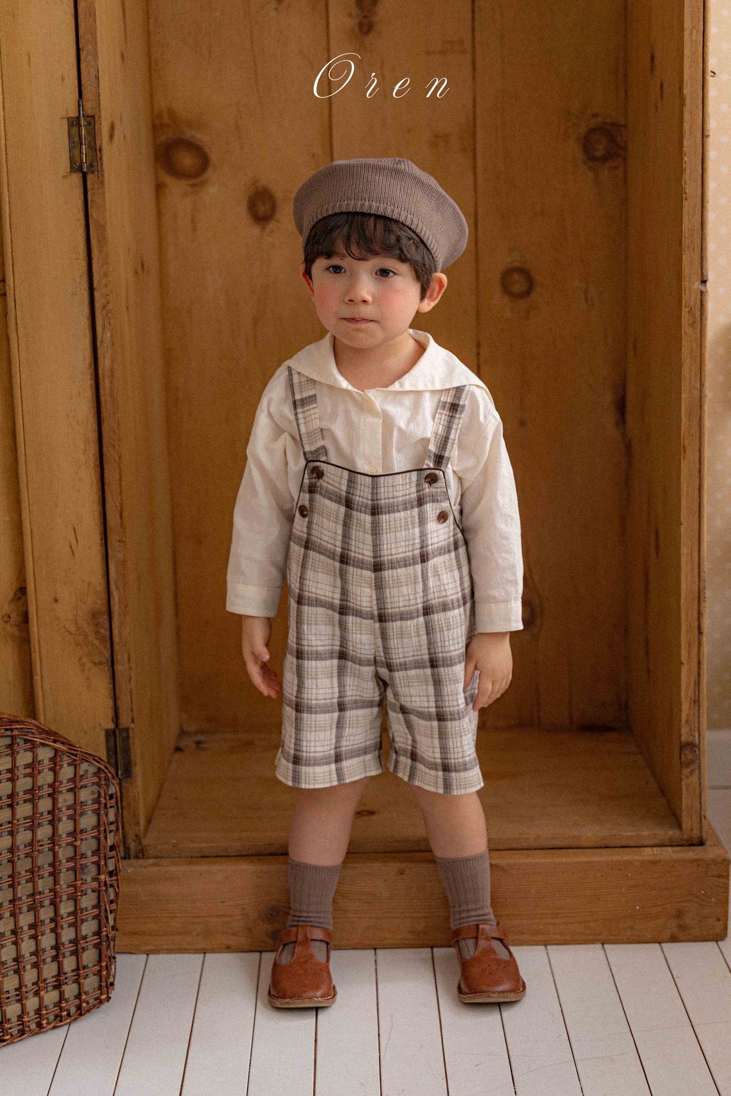 【予約商品】Jeralve check melbang pants [Oren] (26SS)【2026年3月中旬以降順次発送】