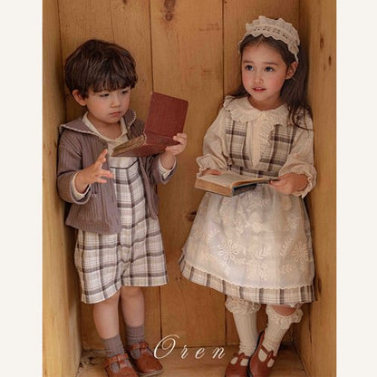 【予約商品】Jeralve check melbang pants [Oren] (26SS)【2026年3月中旬以降順次発送】