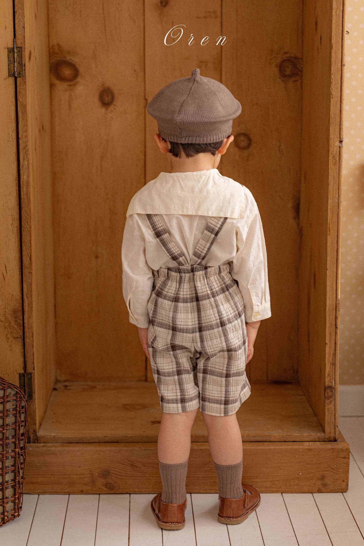 【予約商品】Jeralve check melbang pants [Oren] (26SS)【2026年3月中旬以降順次発送】