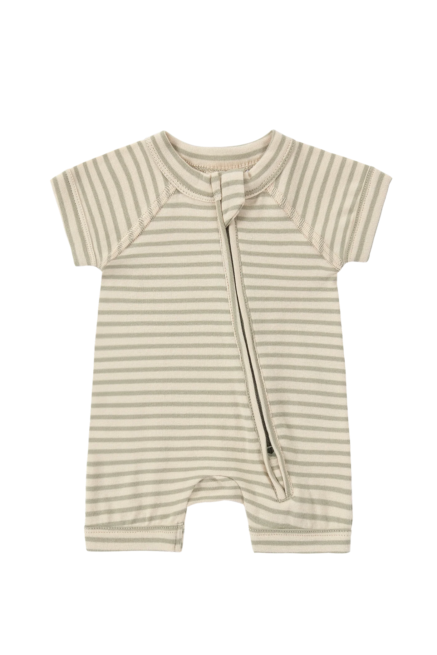 Zip Suit SS/S - Sage Stripes [SUSUKOSHI] (SS25)