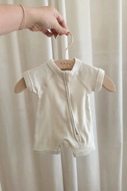 Zip Growsuit SS/S - Birch [SUSUKOSHI] (SS25)