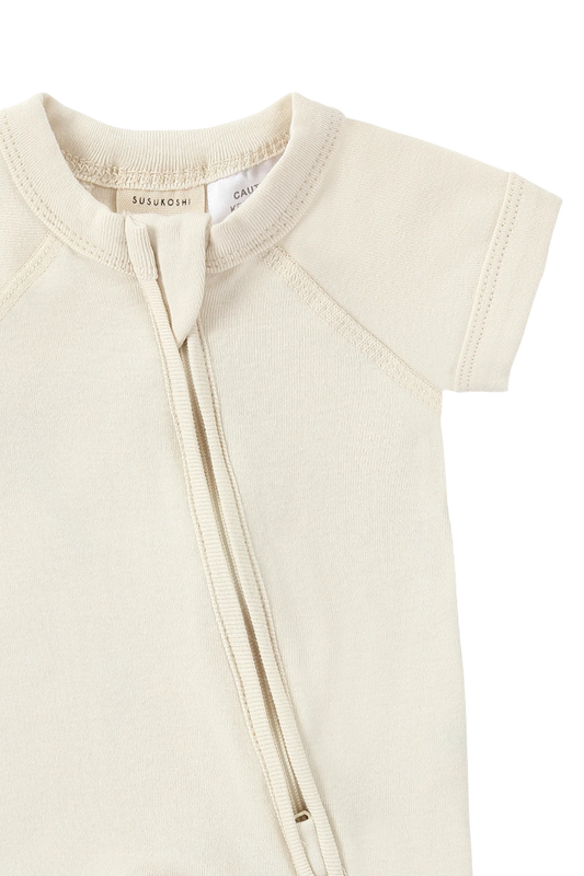 【予約商品】Zip Growsuit SS/S - Birch [SUSUKOSHI] (SS25)【2026年3月上旬以降順次発送】