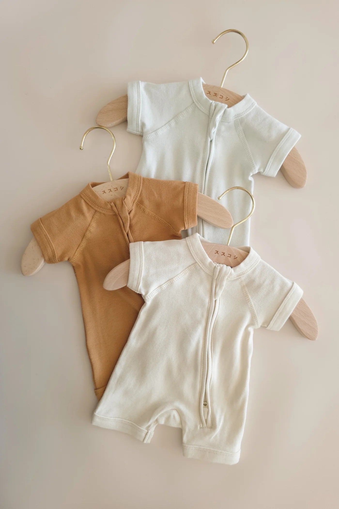 Zip Growsuit SS/S - Birch [SUSUKOSHI] (SS25)