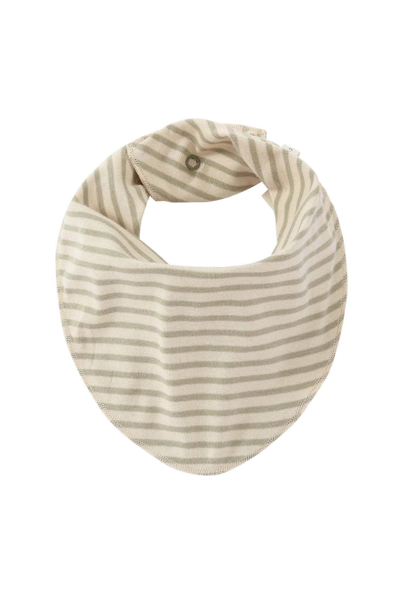 【予約商品】Baby Bib - Sage Stripes [SUSUKOSHI] (SS25)【2026年3月上旬以降順次発送】