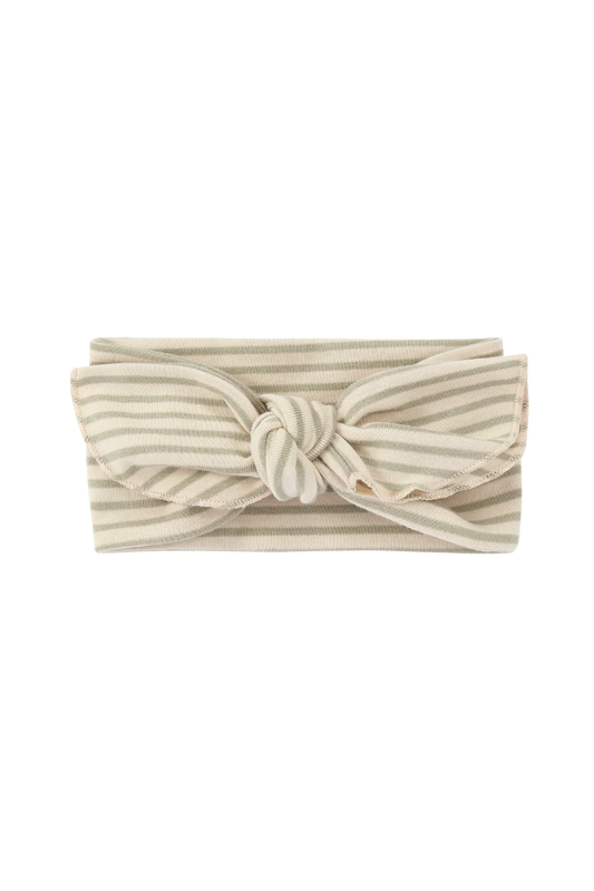 【予約商品】Headband - Sage Stripes [SUSUKOSHI] (SS25)【2026年3月上旬以降順次発送】