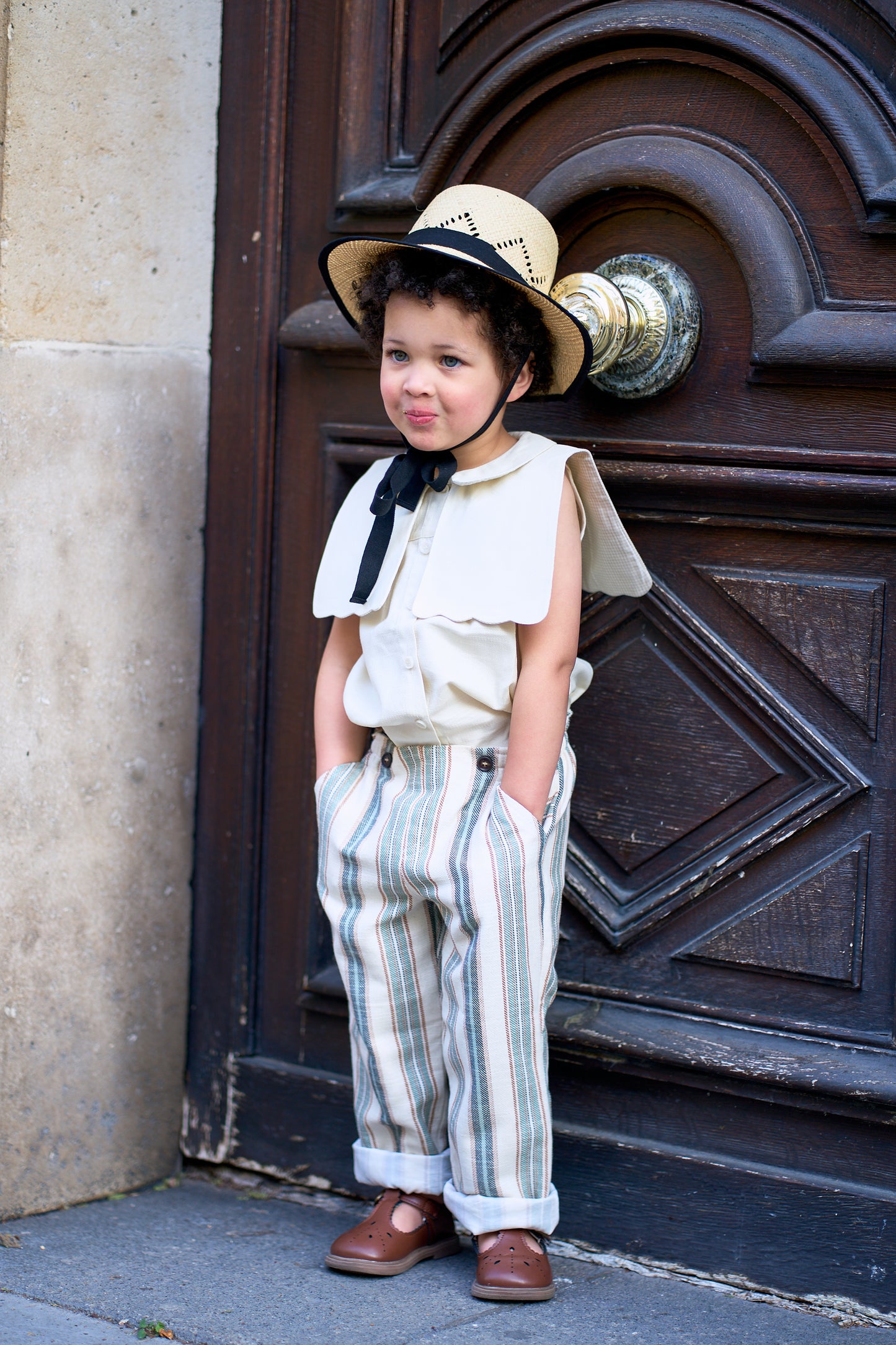 Pants LEBON - velvet brown [Maison Marelle] (26SS)