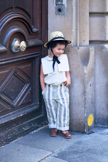 Pants LEBON - velvet brown [Maison Marelle] (26SS)