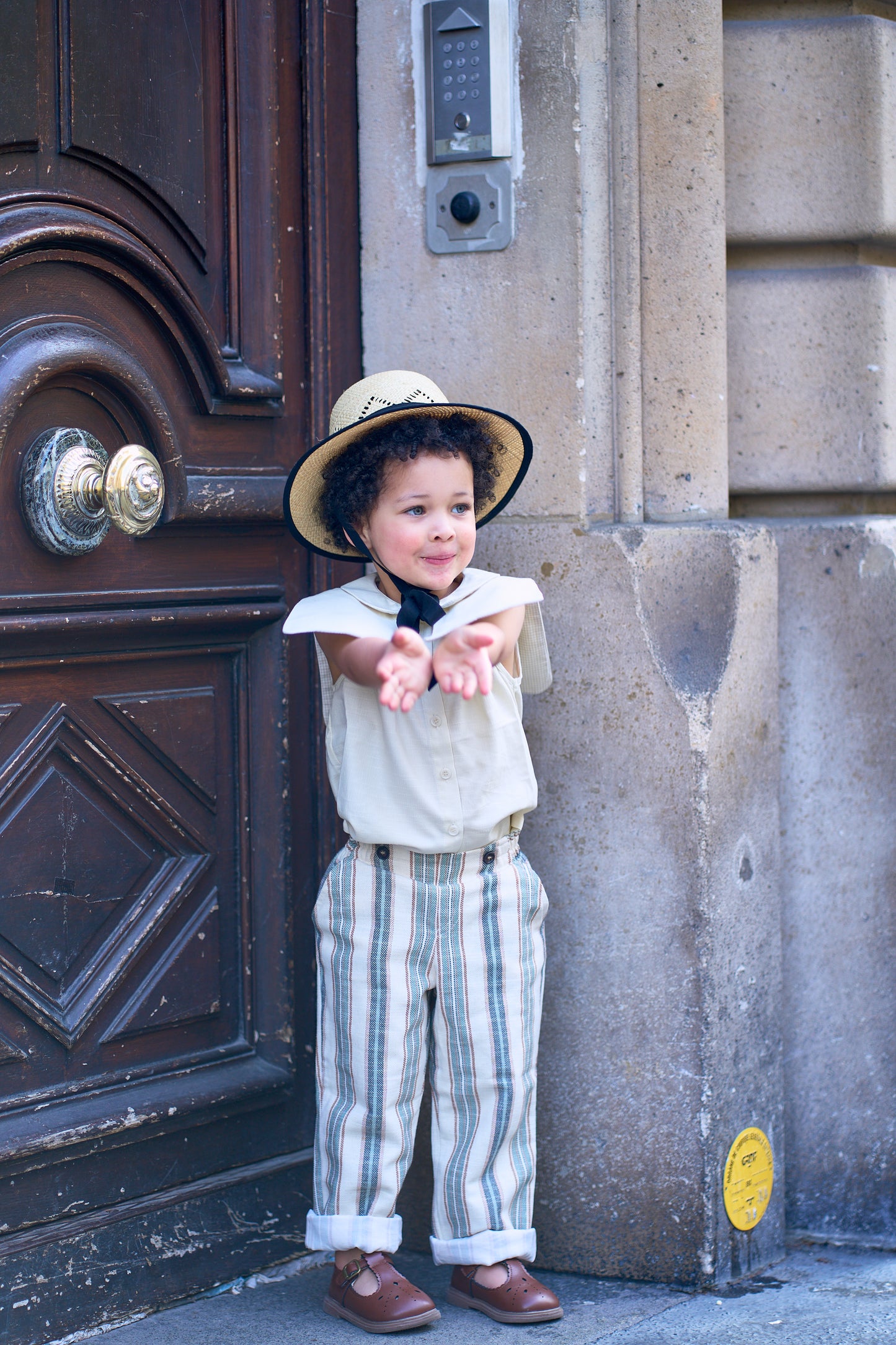 Pants LEBON - velvet brown [Maison Marelle] (26SS)