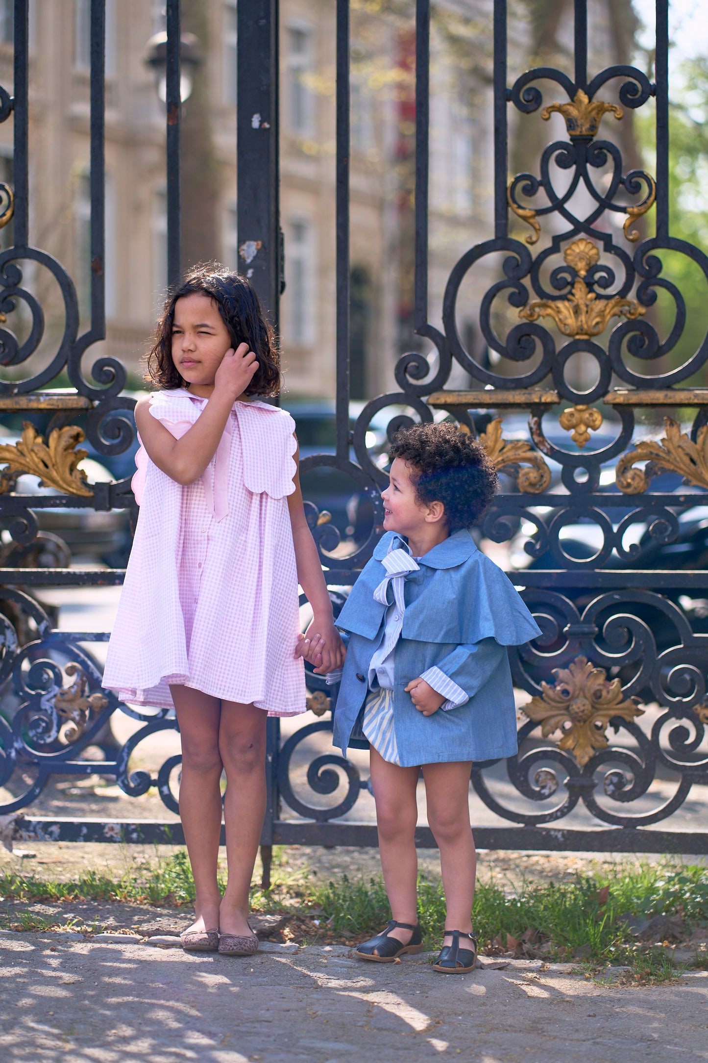 Dress ELYSEE - pink gingham [Maison Marelle] (26SS)