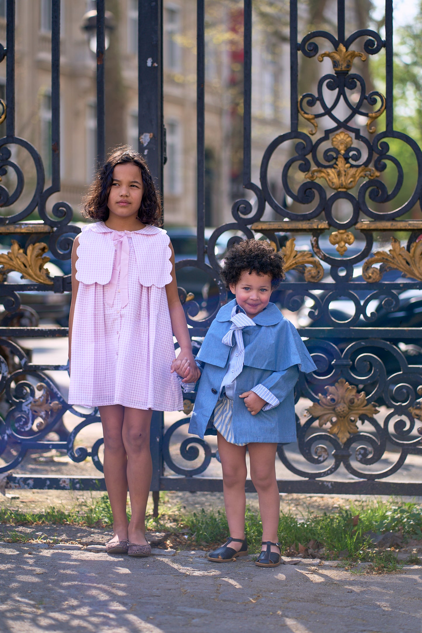 Dress ELYSEE - pink gingham [Maison Marelle] (26SS)