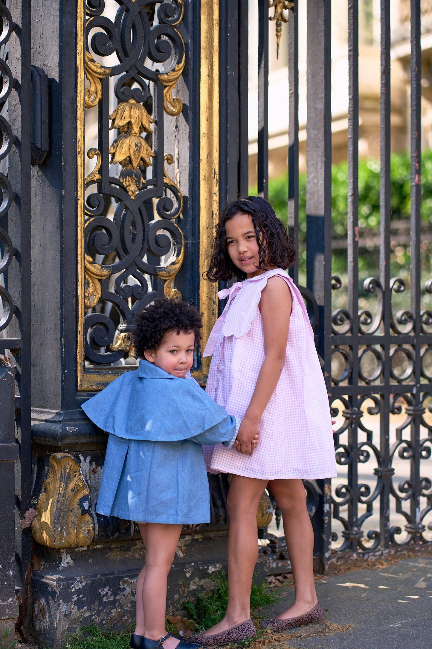 Dress ELYSEE - pink gingham [Maison Marelle] (26SS)