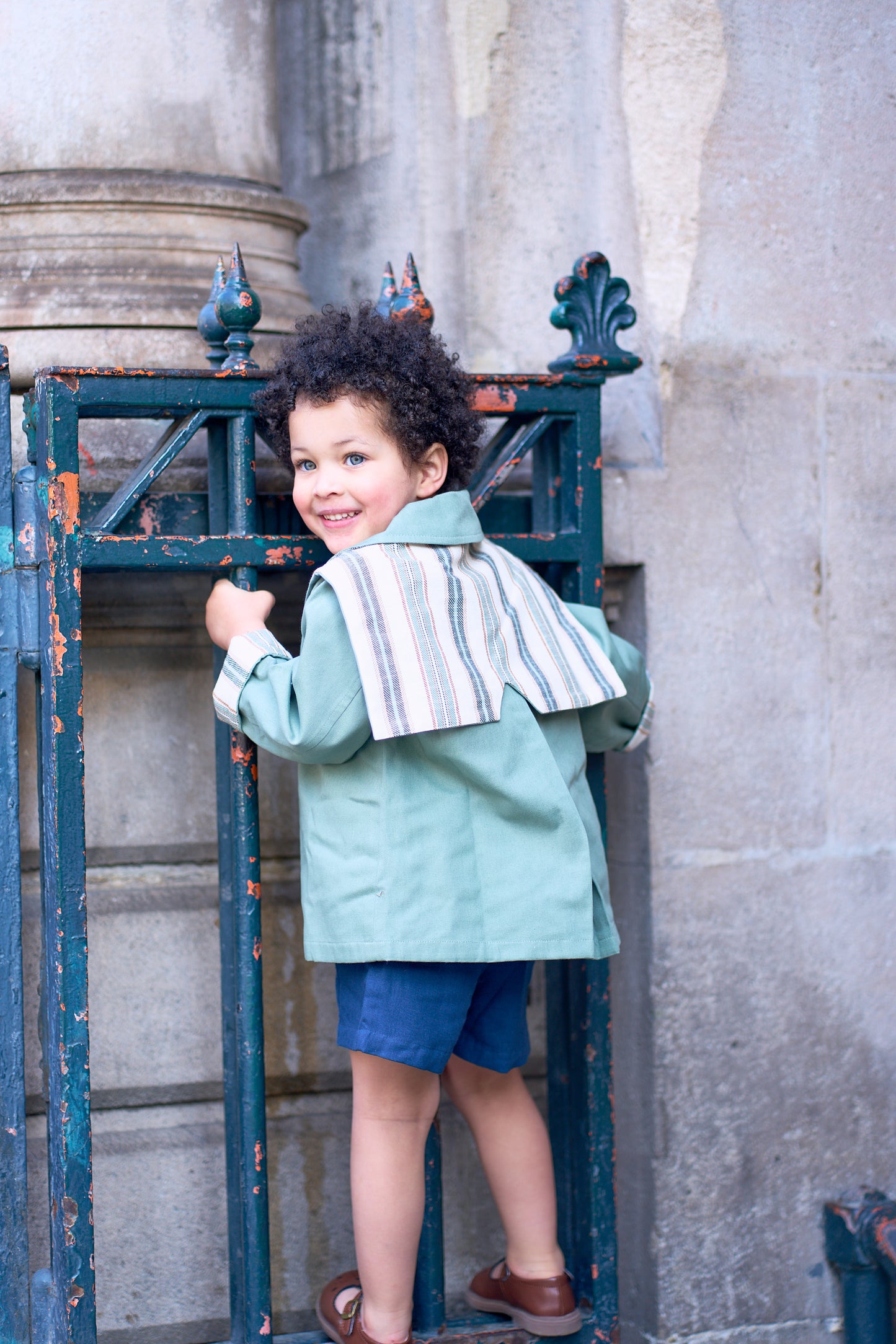 Short SEVRES - linen blue [Maison Marelle] (26SS)